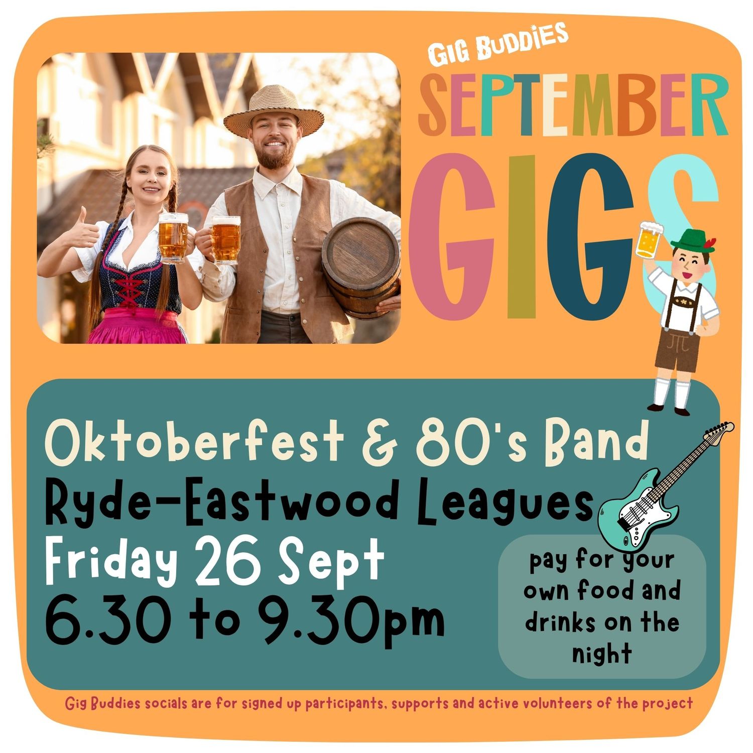 Oktoberfest Party with Jelly Bean Jam @ Ryde-Eastwood Leagues Club- Friday 26th September