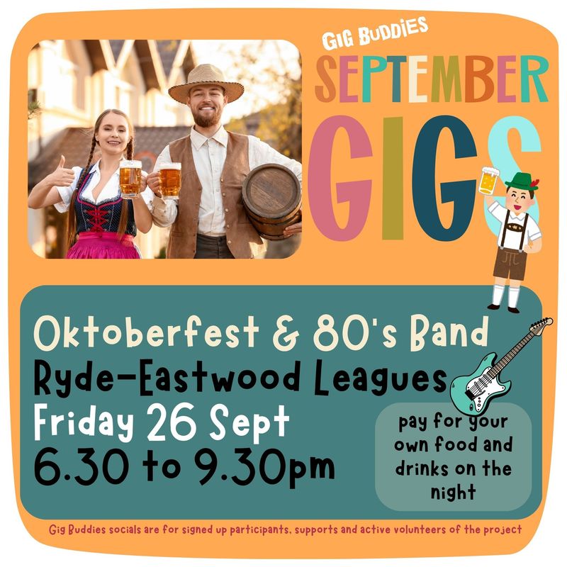 Oktoberfest Party with Jelly Bean Jam @ Ryde-Eastwood Leagues Club- Friday 26th September
