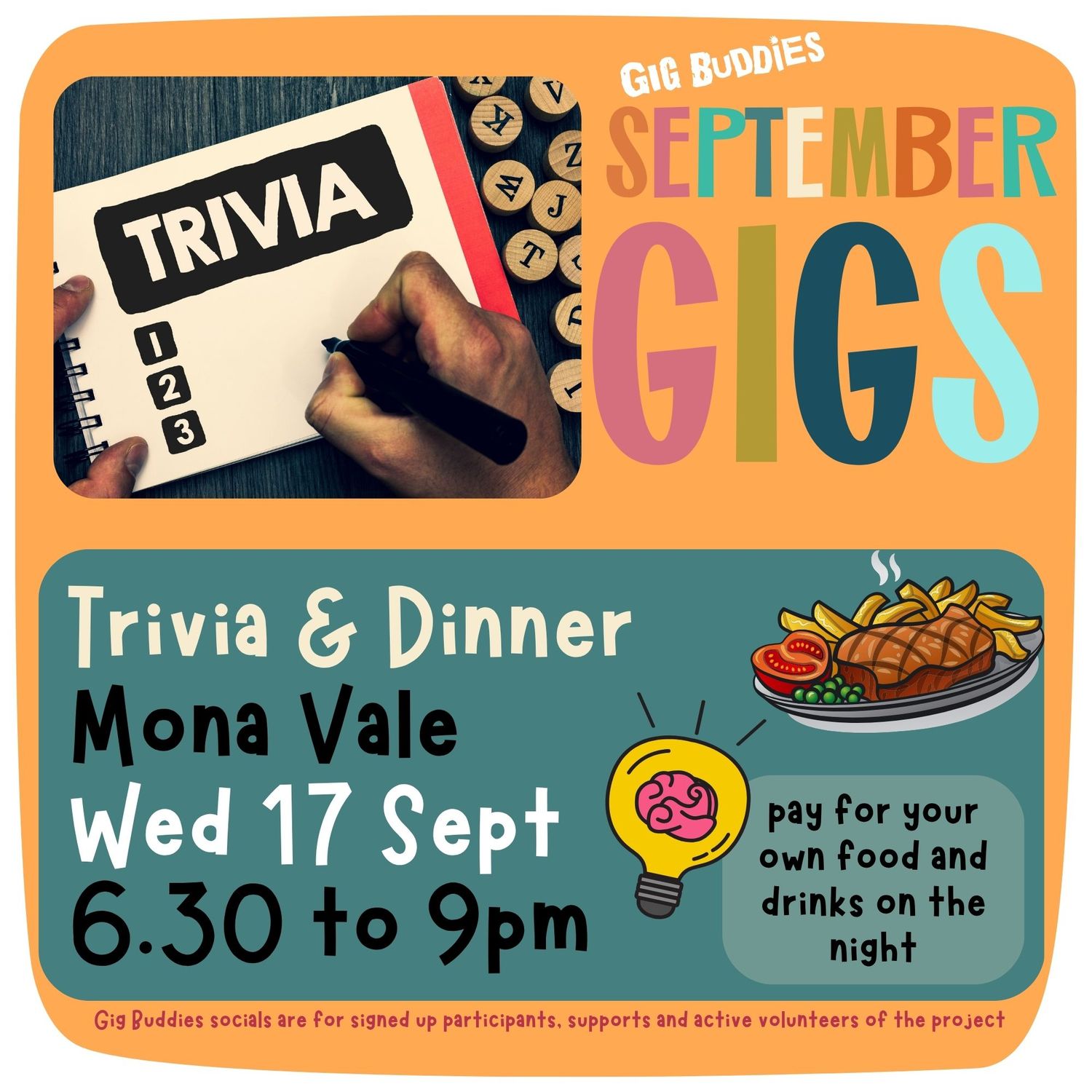 Trivia and dinner @ Mona Vale - Wednesday 17 September