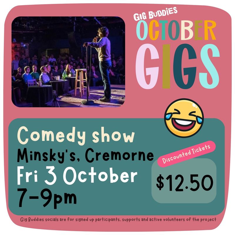 Comedy show @ Minsky&#39;s - Friday 3 October