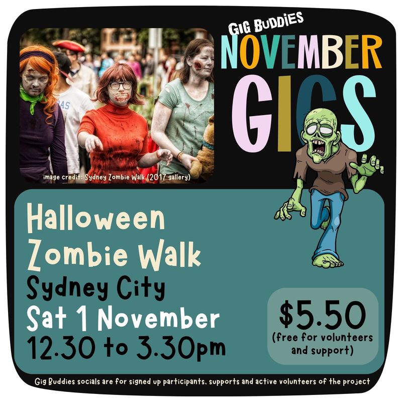 Halloween Zombie Walk @ Sydney CBD- Saturday 1 November