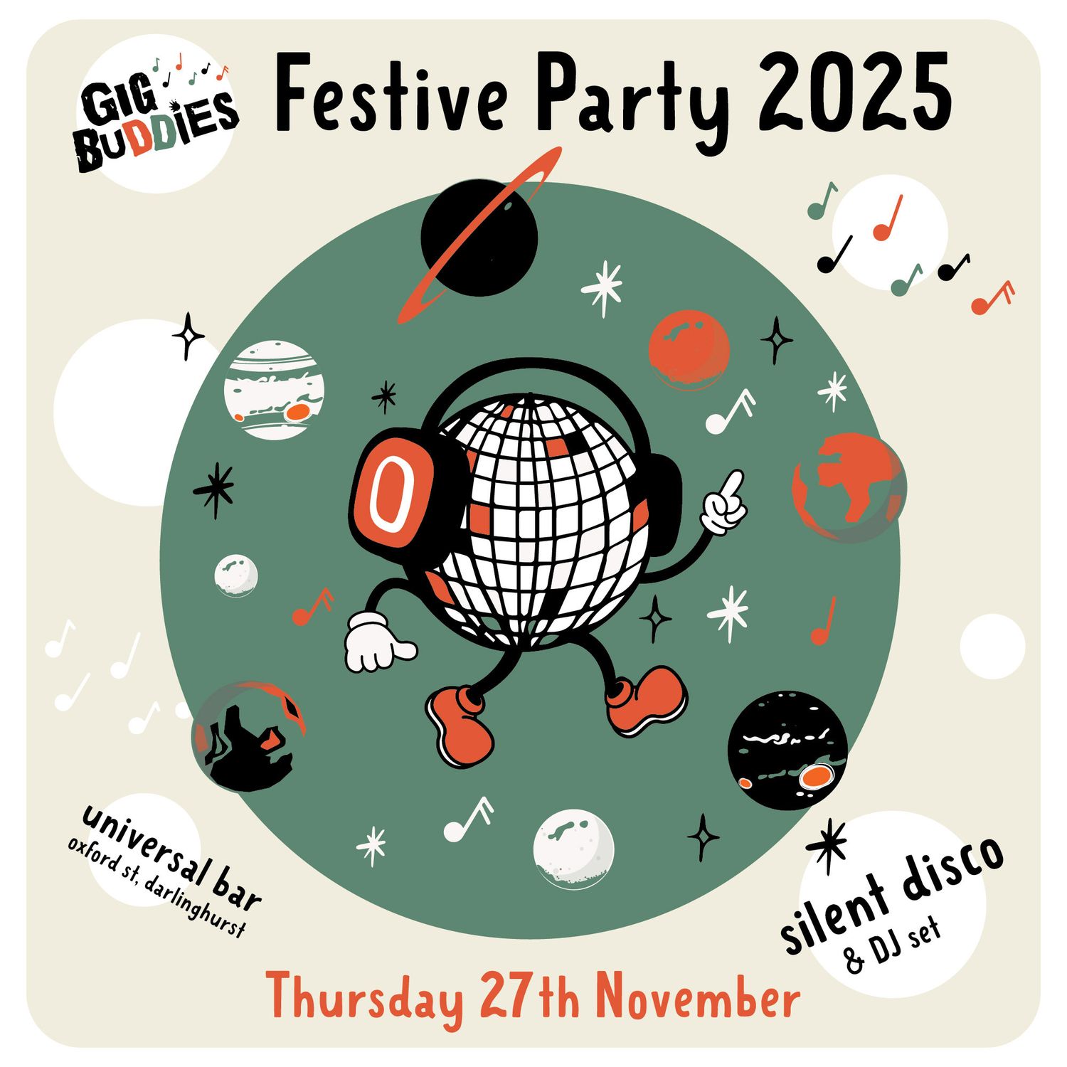 Gig Buddies festive party @ Universal Sydney, Darlinghurst - Thursday 27 November