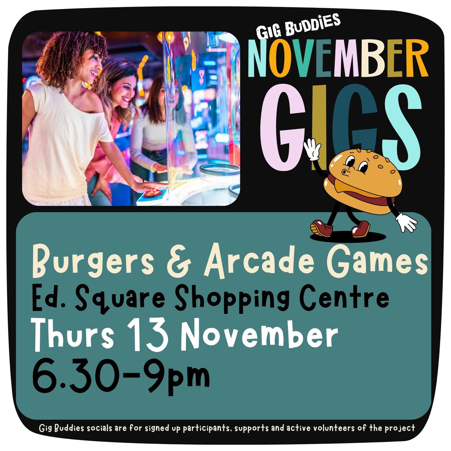 Burgers and Arcade Games @ Edmondson Park - Thursday 13 November