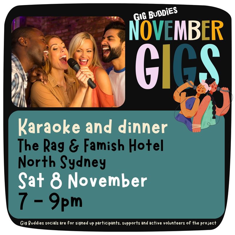 Karaoke and dinner @ North Sydney - Saturday 8 November