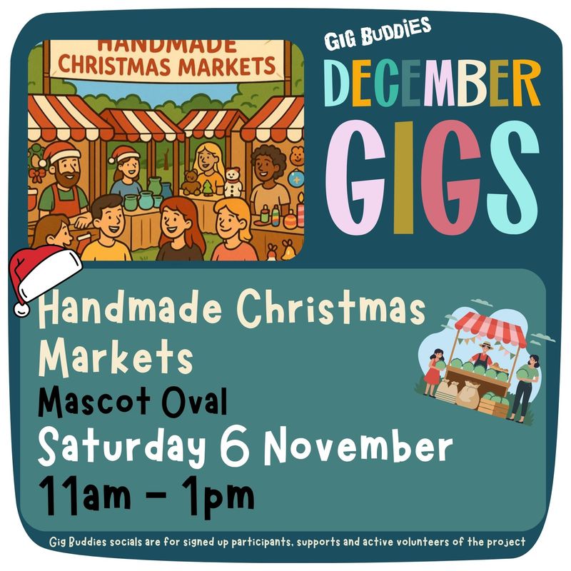 Hand Made Christmas Markets @ Mascot - Saturday 6th December
