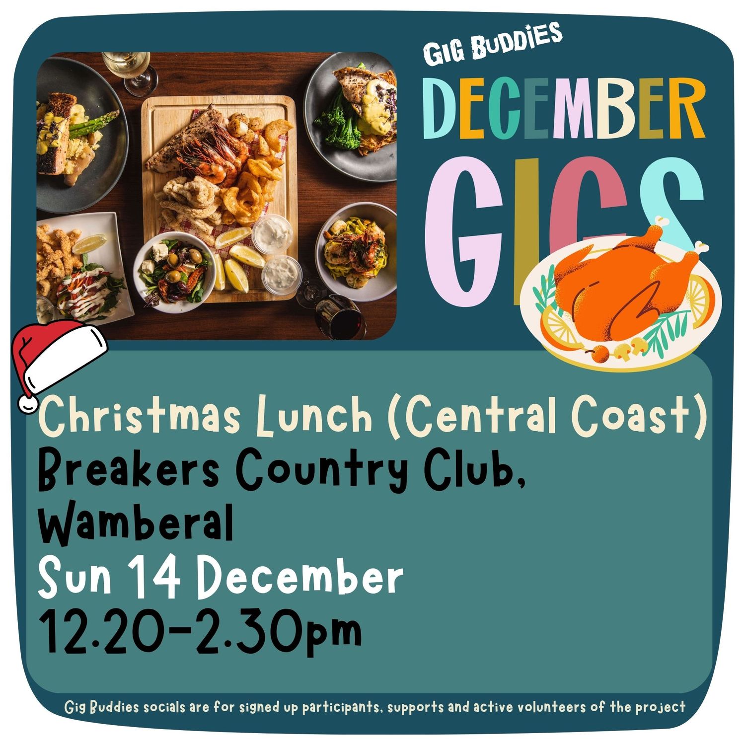 GBCC Christmas lunch @ Breakers Country Club, Wamberal - Sunday 14 December