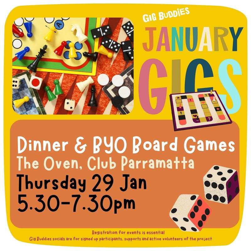 Dinner &amp; BYO Board Games @ Club Parramatta - Thursday 29 January