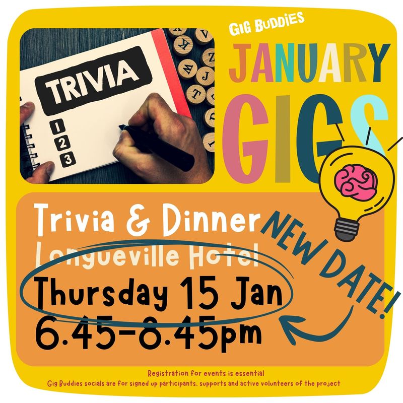 Trivia and dinner @  Longueville - Thursday 15 January (NEW DATE)