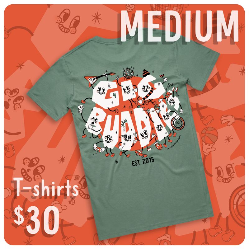 Sage Limited Edition T-SHIRT - Gig Buddies - MEDIUM
