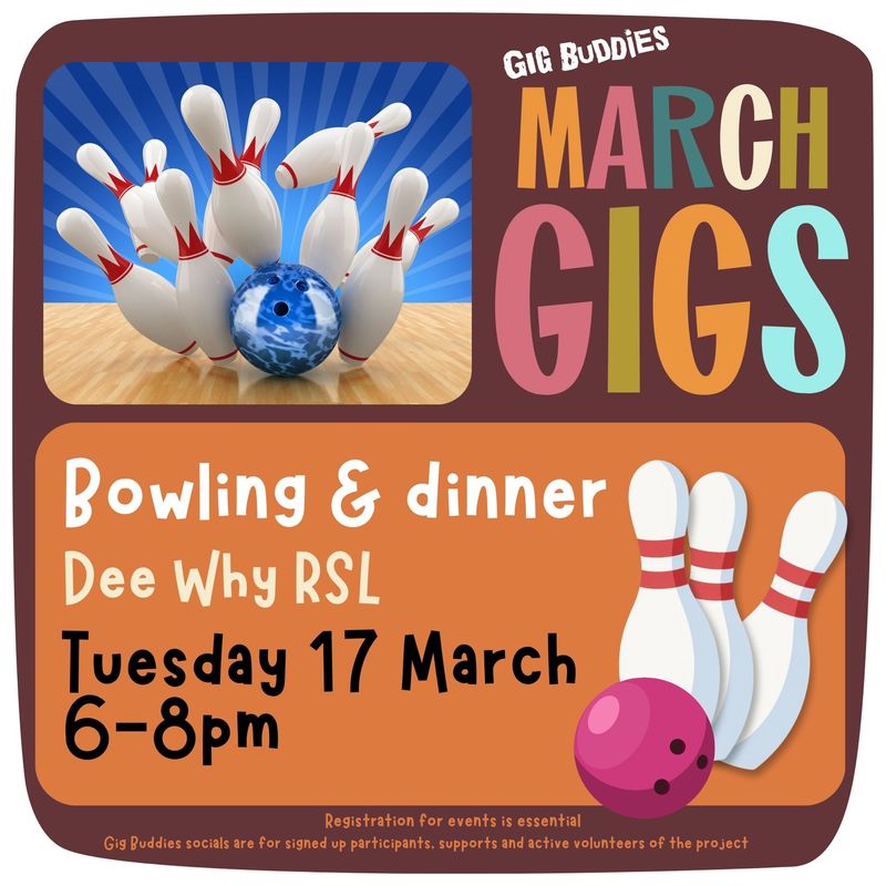 Bowling and dinner @ Dee Why RSL - Tuesday 17 March