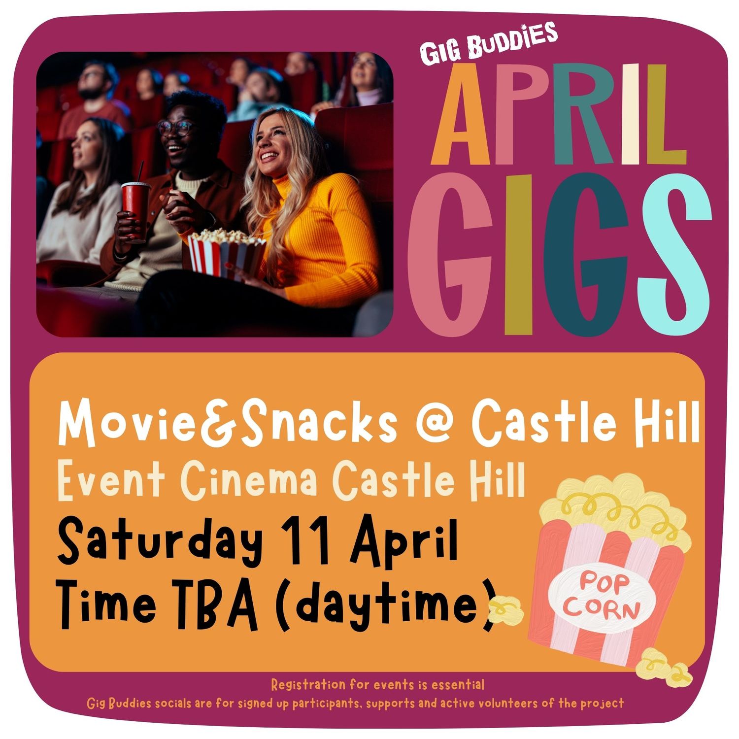 Movie and Snacks @ Castle Hill - Saturday 11 April