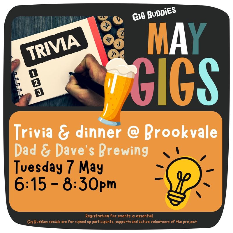 Trivia and dinner @ Brookvale - Thursday 7 May