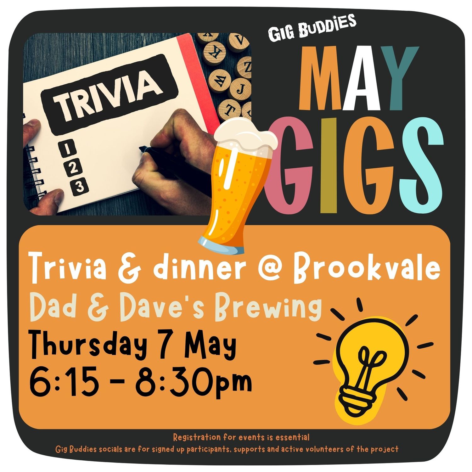 Trivia and dinner @ Brookvale - Thursday 7 May