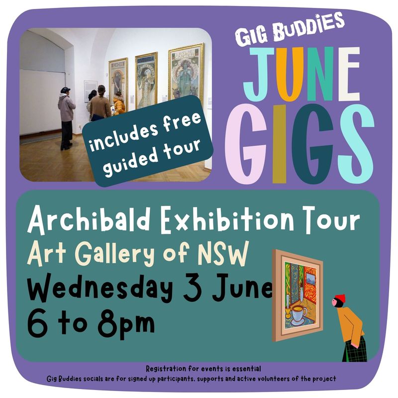 Art Buddies - Archibald Portrait Prize @ AGNSW - Wednesday 3 June