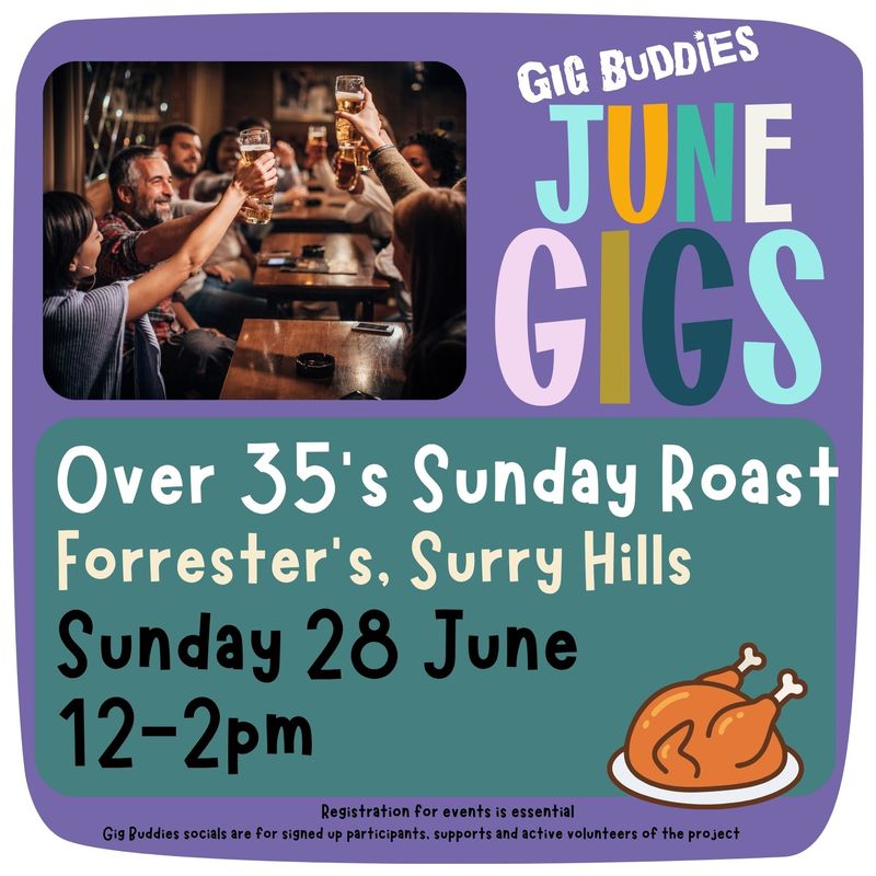 Over 35s Sunday Roast @ Forrester's - Sunday 28 June