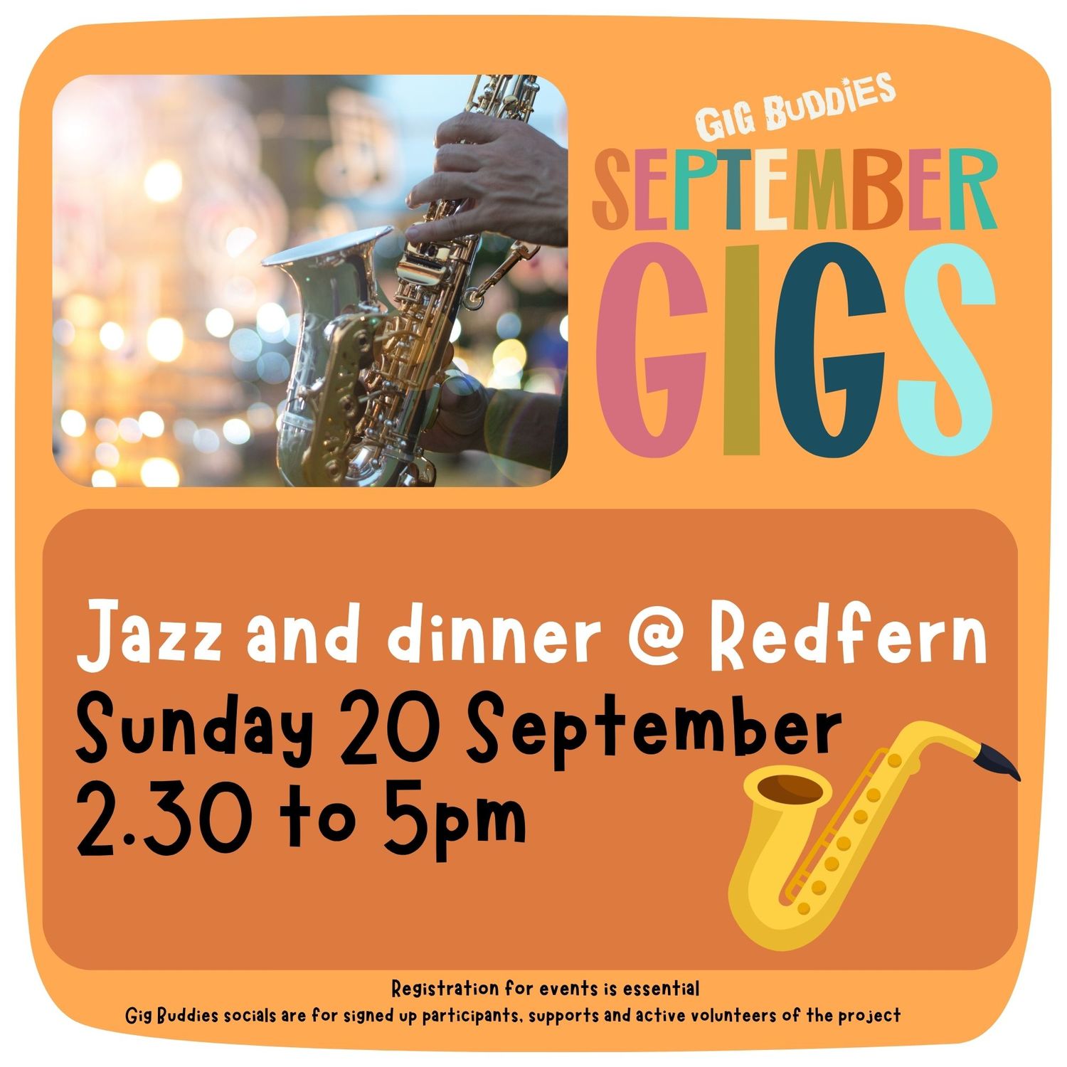 Jazz &amp; early dinner @ Redfern - Sunday 20 September