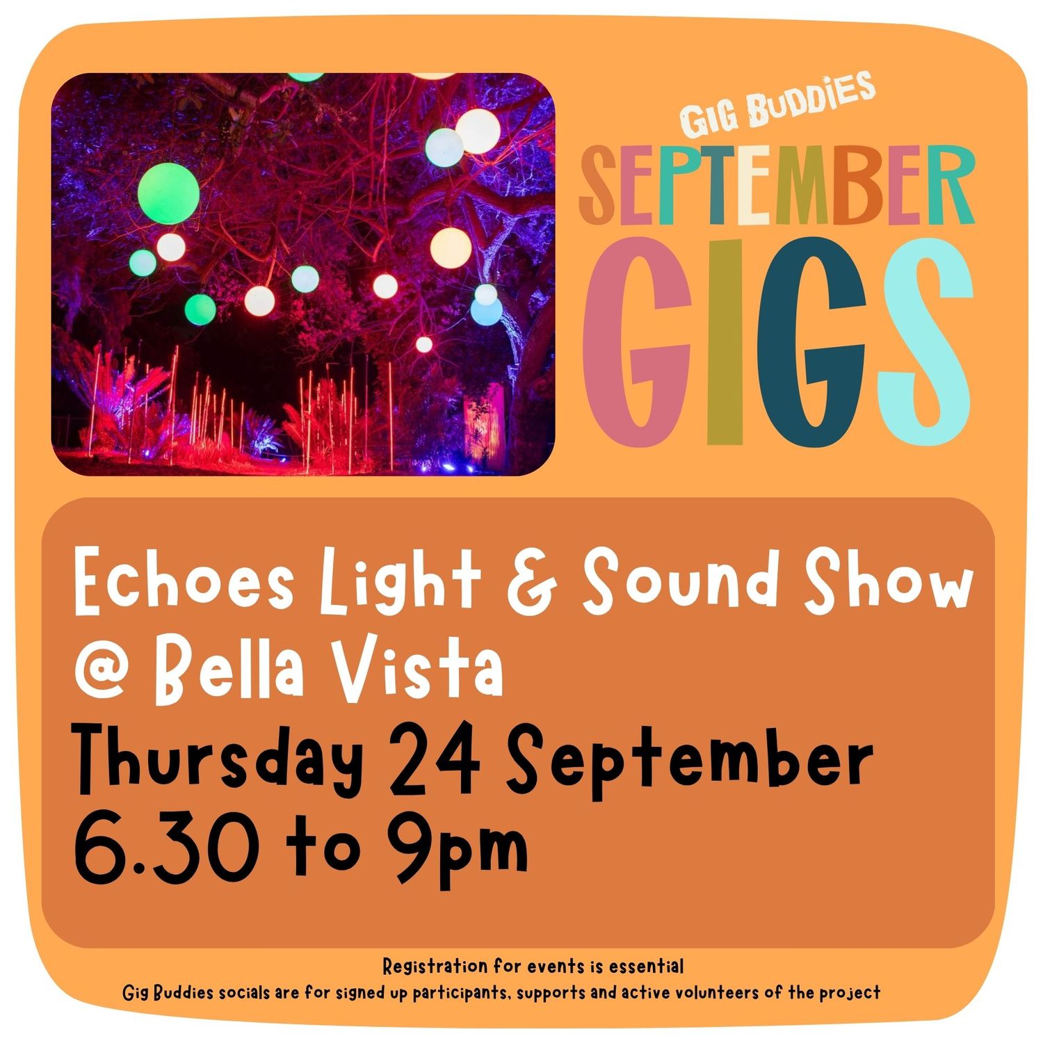 Echoes Light and Sound Show @ Bella Visa Farm - Thursday 24th September