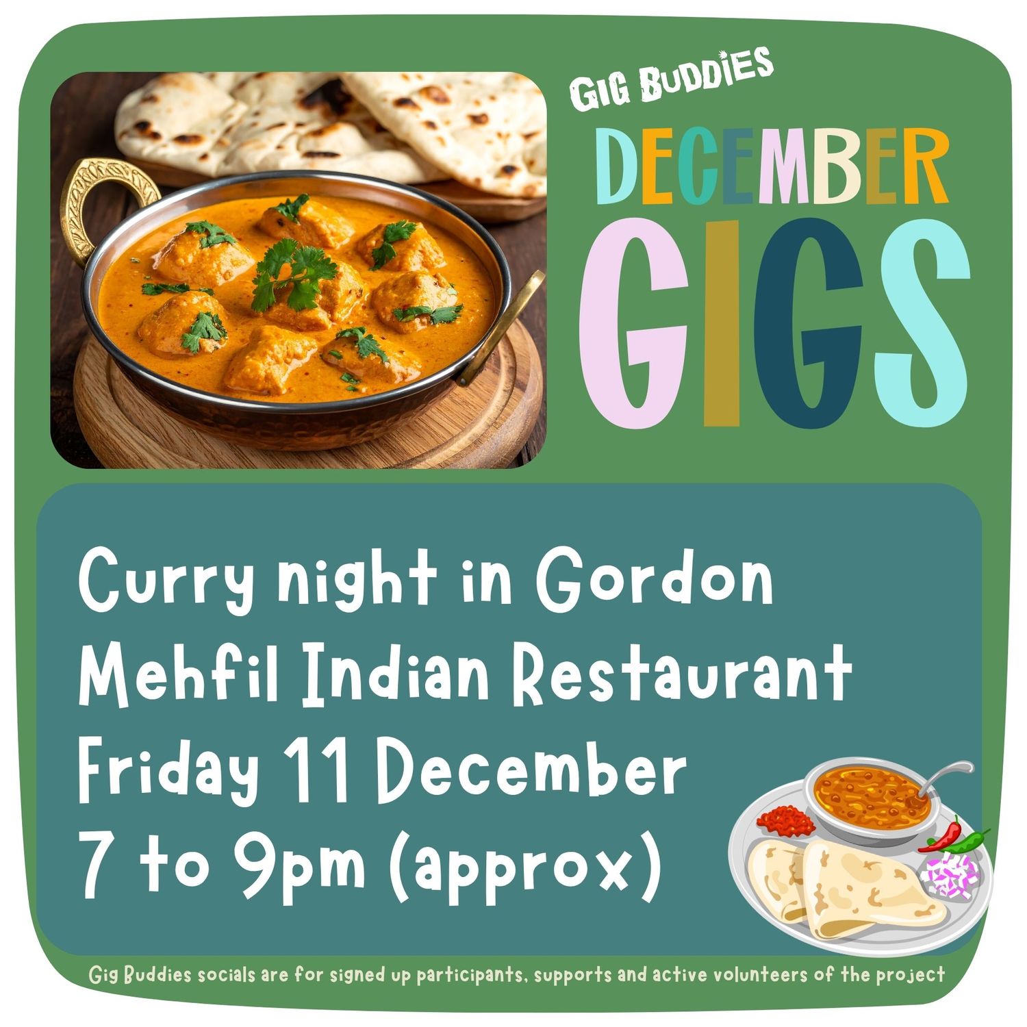 Curry night @ Gordon - Friday 11 December