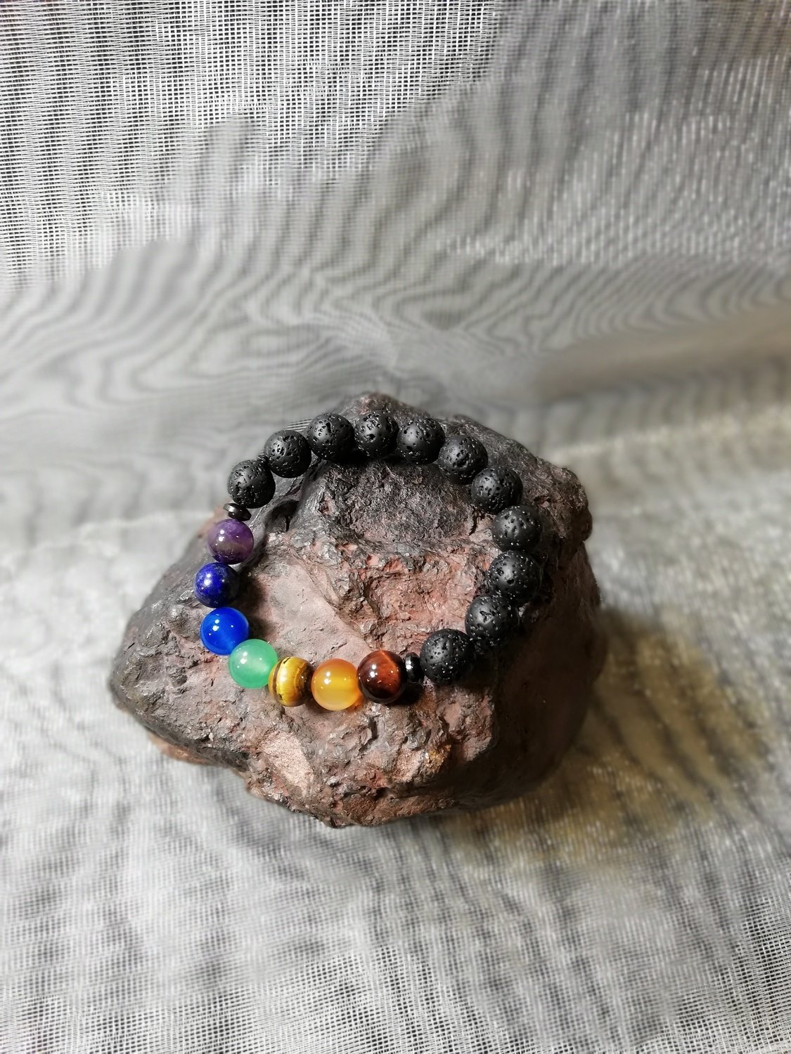 7 Chakra Essential Oils Diffuser Bracelet