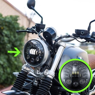 7" LED Daymaker Headlights For Royal Enfield Motorcycles 