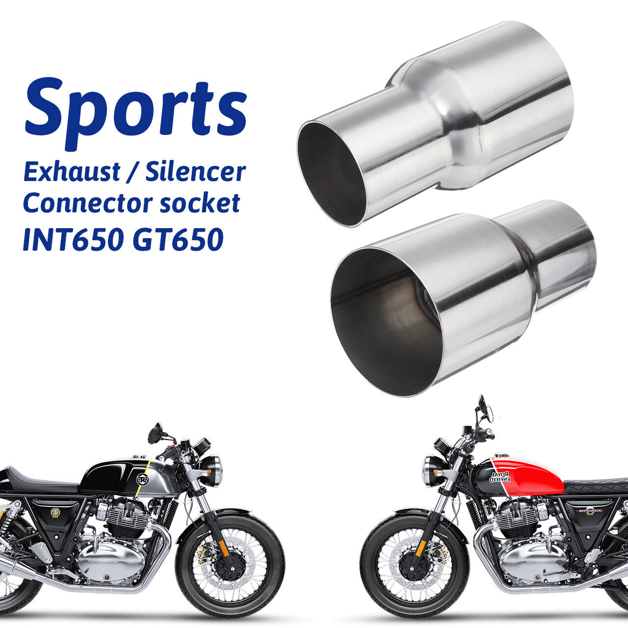 Sports Exhaust/Silencer Connector socket interceptor 650 and GT650 Set of 2