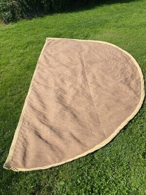 Half Moon Jute Matting for 4m bell tent. IN STOCK NOW!