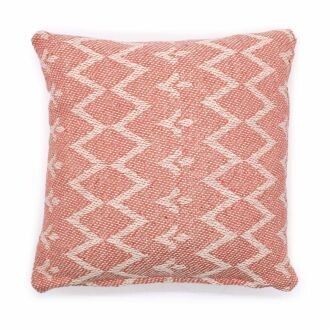 2 x Classic Cushion Covers - Jaggered Pink - 40x40cm
