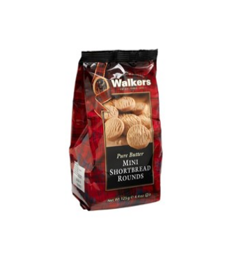 Walkers shortbread mini rounds 125 gr