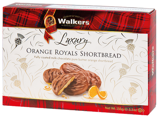 Walkers Orange royals Shortbread 150 gr