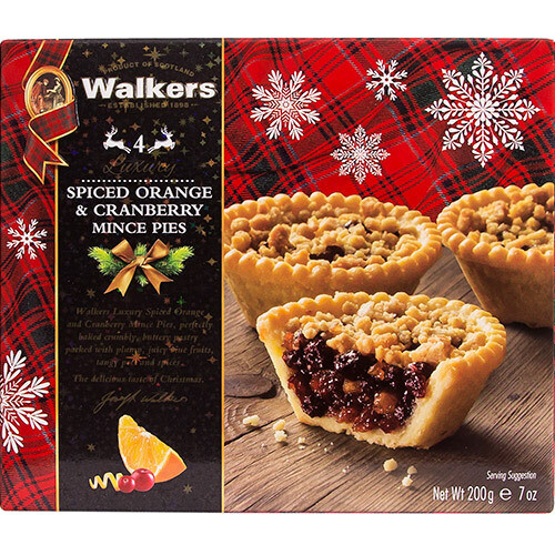 Walkers Spiced Orange & Cranberry Mince Pies 200 gr