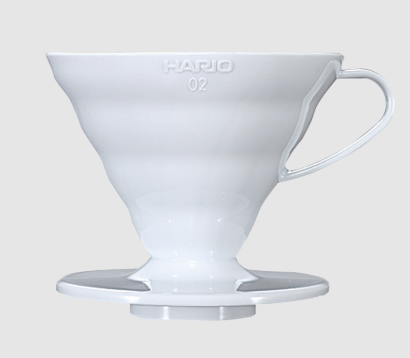 Hario V60 plastic dripper wit