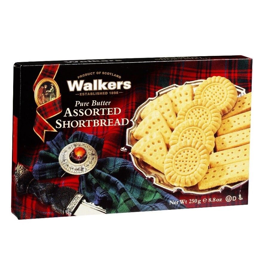 Walkers shortbread assorted 250 gr