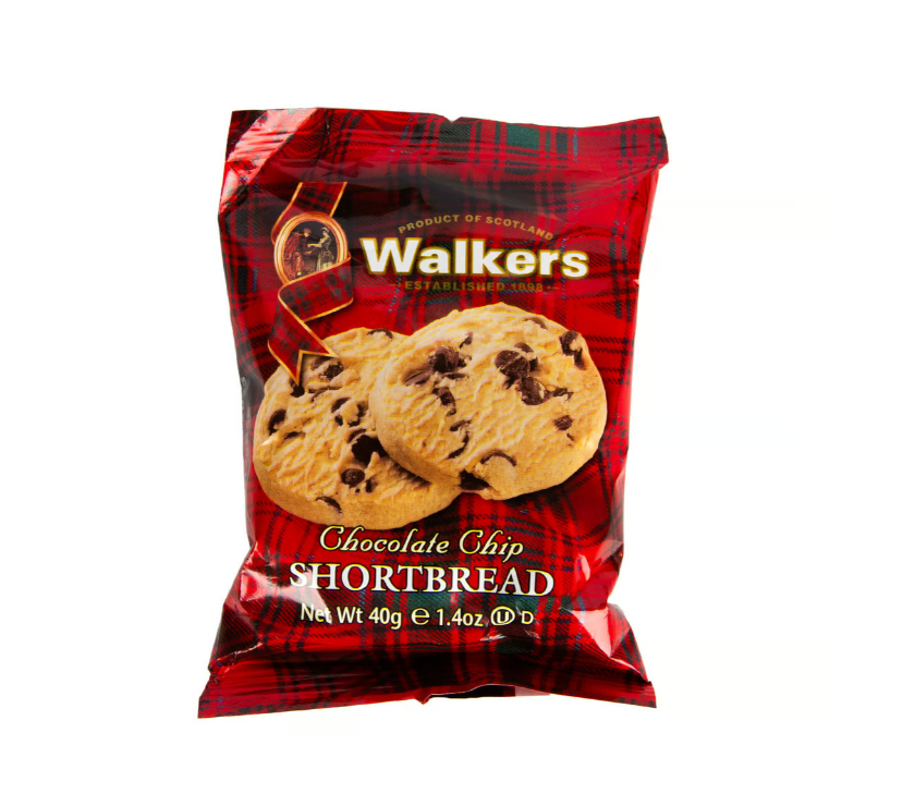 Walkers chocolate chip shortbread 40 gr