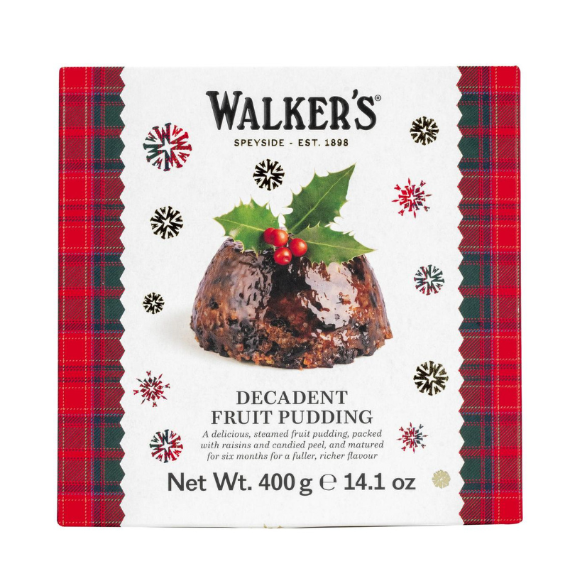 Walkers Decadent fruit pudding 400 gr Walkers Decadent fruit pudding 400 gr