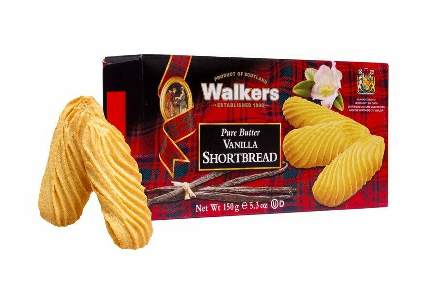 Walkers vanilla shortbread 150 gr Walkers vanilla shortbread 150 gr