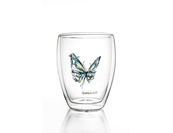 Creano Thermo Glas 'colourfly' Creano Thermo Glas 'colourfly', Kies kleur: Blauw