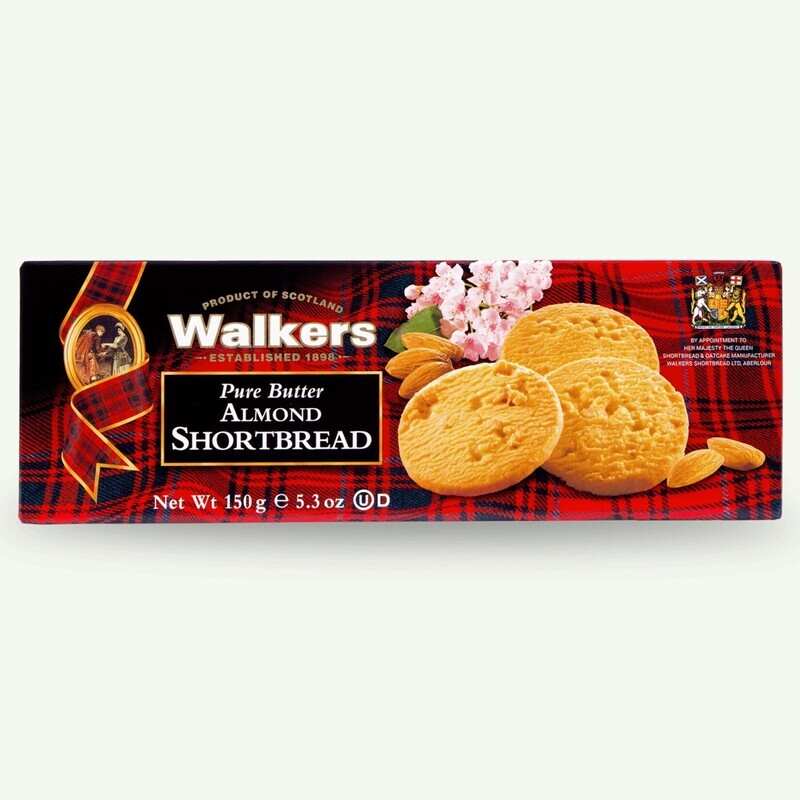 Walkers Almond Shortbread 150gr