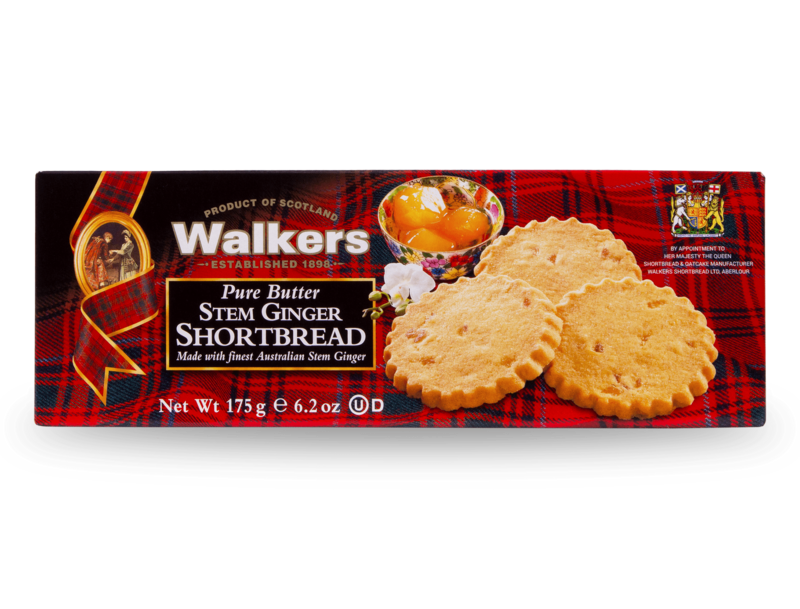 Walkers Ginger shortbread 175 gr