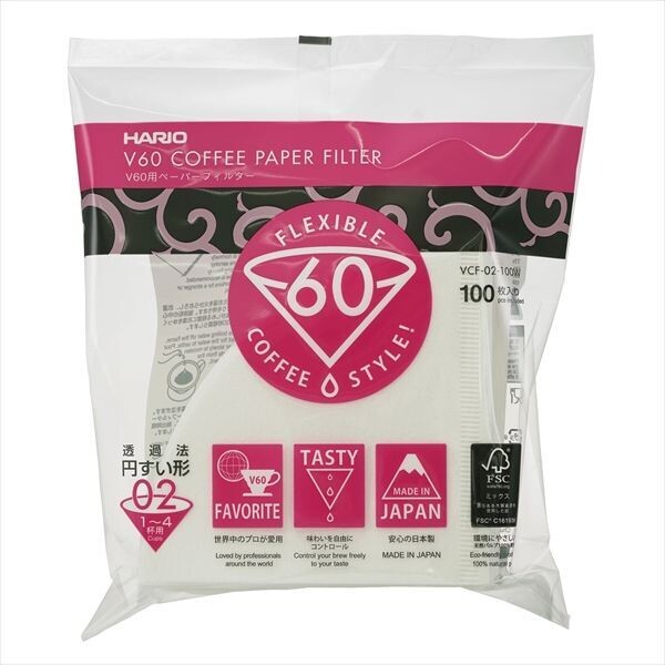 Hario V60 Papier filter wit Hario V60 Papier filter wit