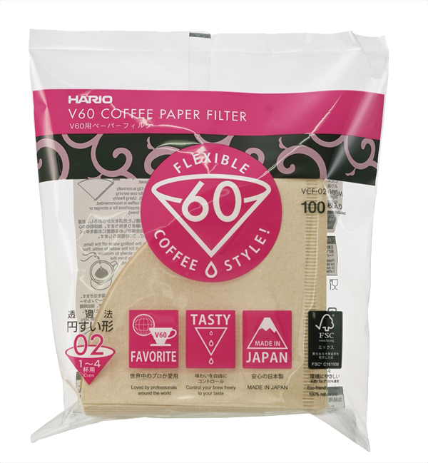 Hario V60 Papier filter misarashi Hario V60 Papier filter misarashi, Kies grootte: 01