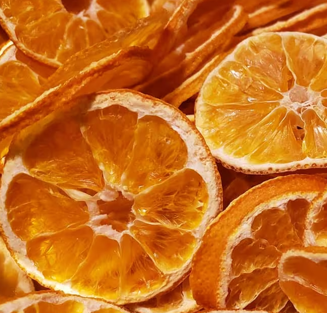 Gedroogde citrus schijfjes Gedroogde citrus schijfjes