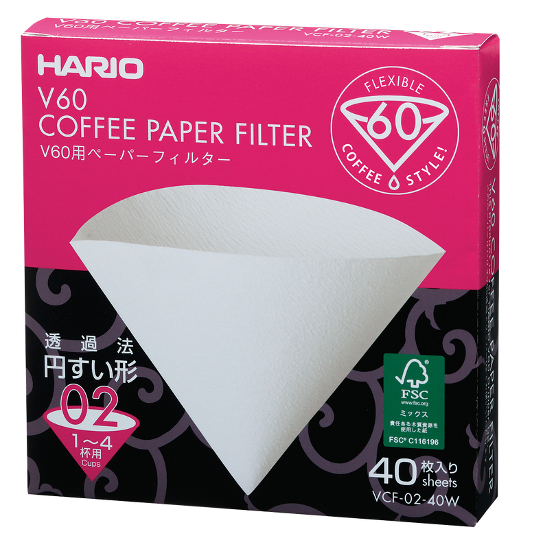Hario V60 Papier filter wit /40