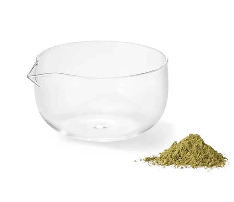 Glazen matcha kom