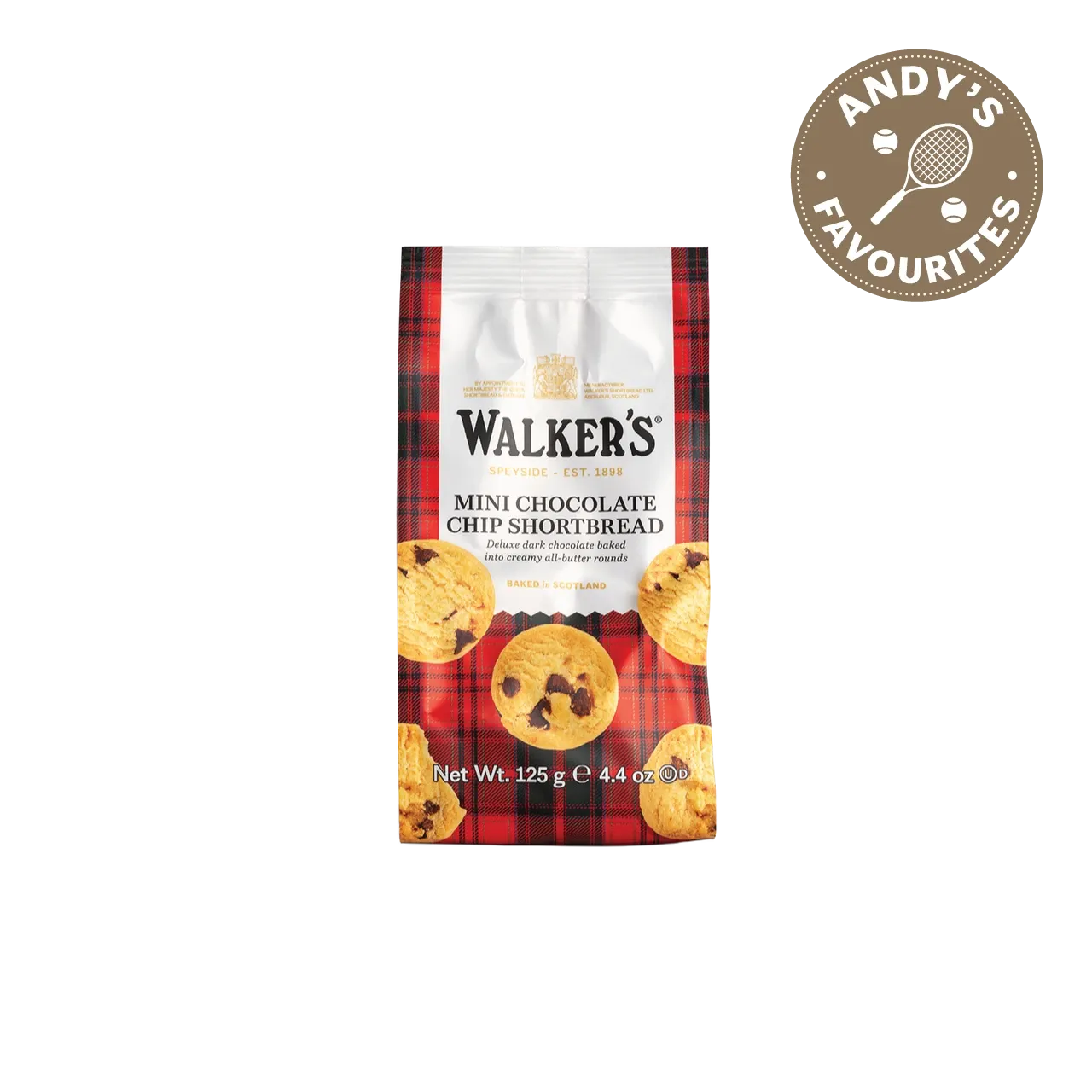 Walkers Mini chocolate Shortbread Rounds 125gr