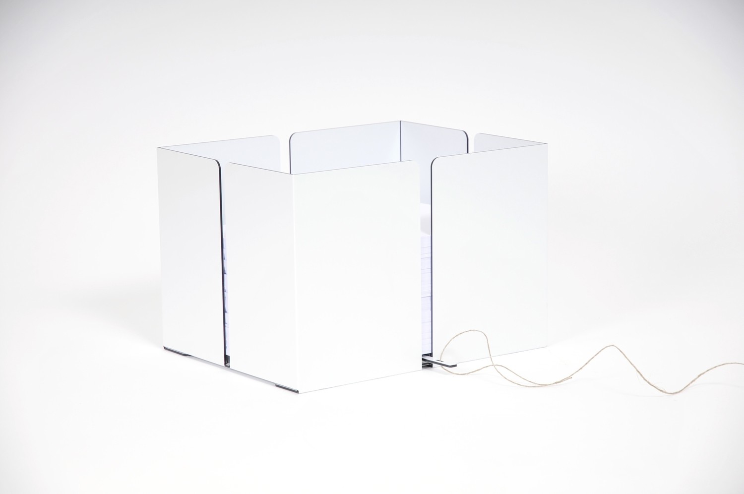 aaro Design - Altpapiersammler - Weiss