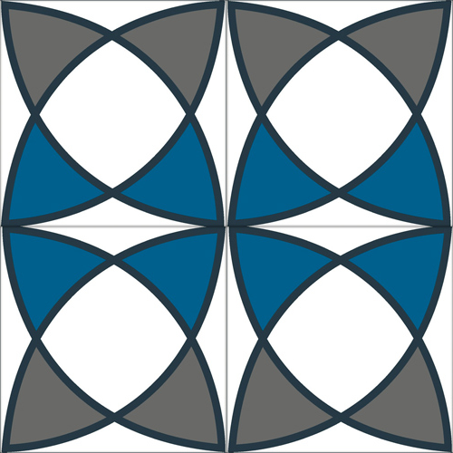 Zementfliese No. M1254