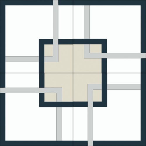 Zementfliese No. M1500