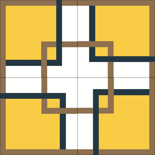 Zementfliese No. M1501