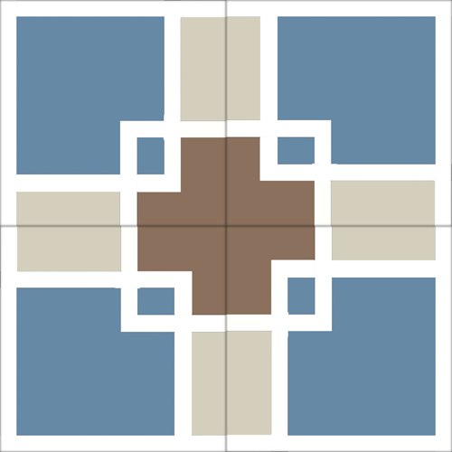 Zementfliese No. M1502