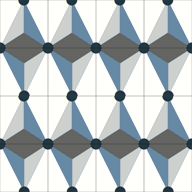 Zementfliese No. M1512